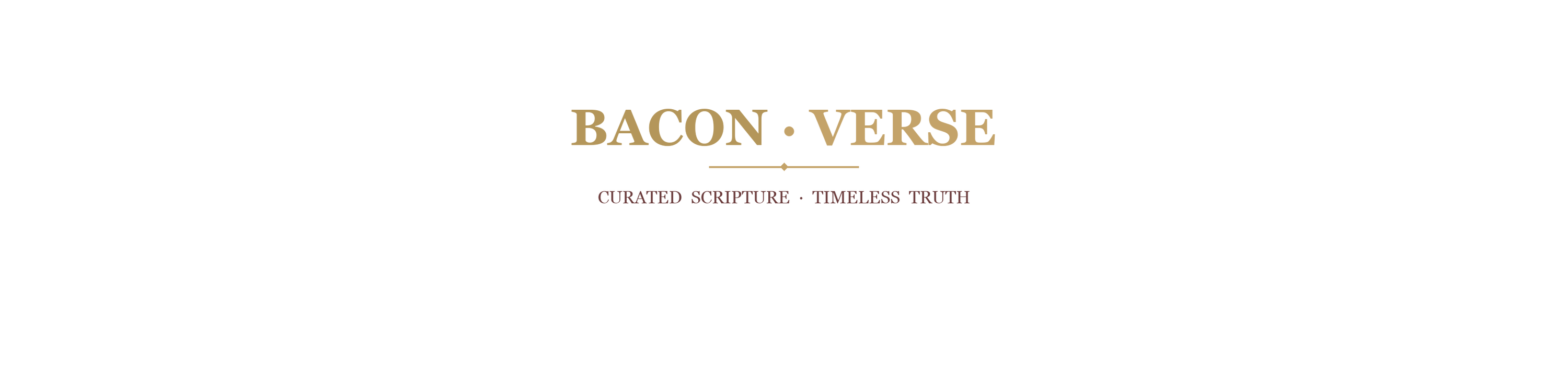 bacon verse logo gold